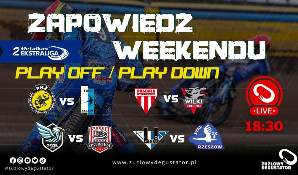 Zapowiedź rewanżowych meczów Play Off/Play Down 2 Ekstraligi Żużlowej! Zapowiedź i podsumowania 2025 lajwy 2ekstraliga-25