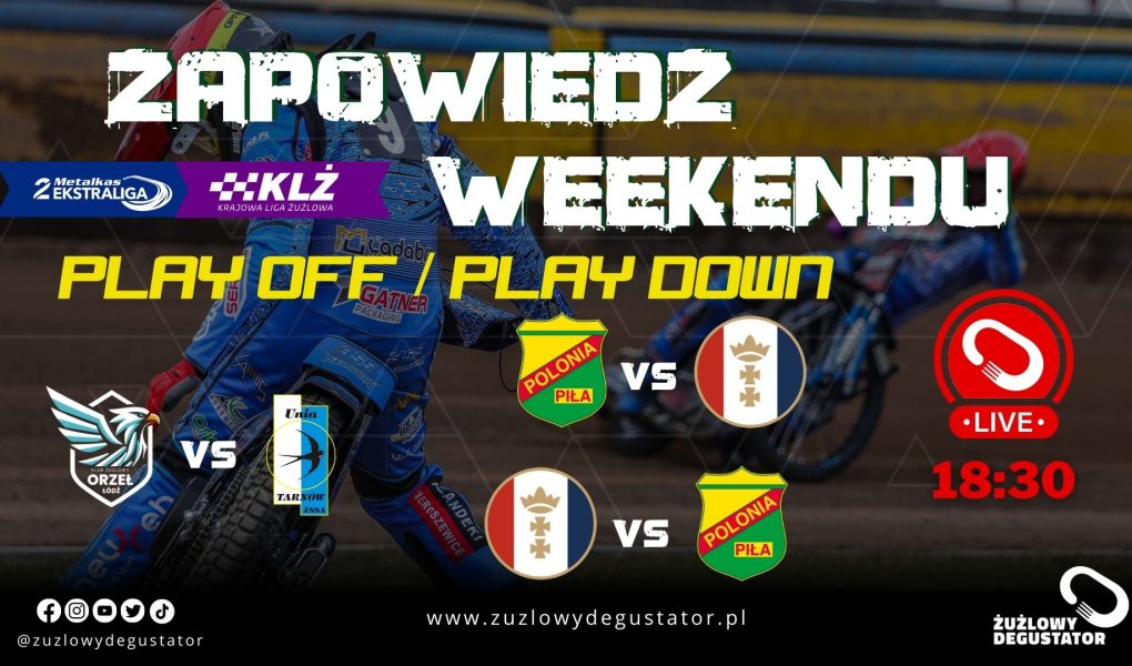Zapowiedź weekendowych meczów Krajowej Ligi Żużlowej/2 Ekstraligi 2025, 18.09.2025 Zapowiedź i podsumowania 2025 lajwy 2ekstraliga-34