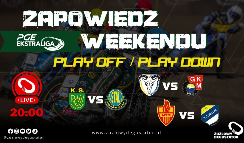 Mecz o utrzymanie i półfinałowe rewanże! / Zapowiedź weekendowych meczów Ekstraligi 4.09.2025 Zapowiedź i podsumowania 2025 lajwy ekstraliga-31