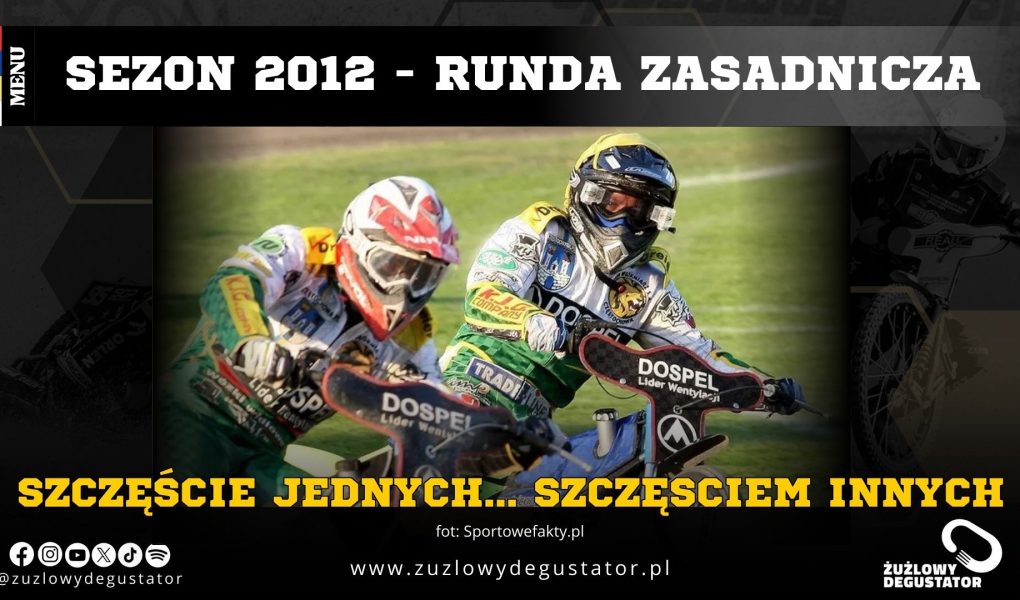Szczęście jednych…szczęściem dla innych – rywalizacja w rundzie zasadniczej sezonu 2012 Ekstraligi OKŁADKI NA STRONE-60
