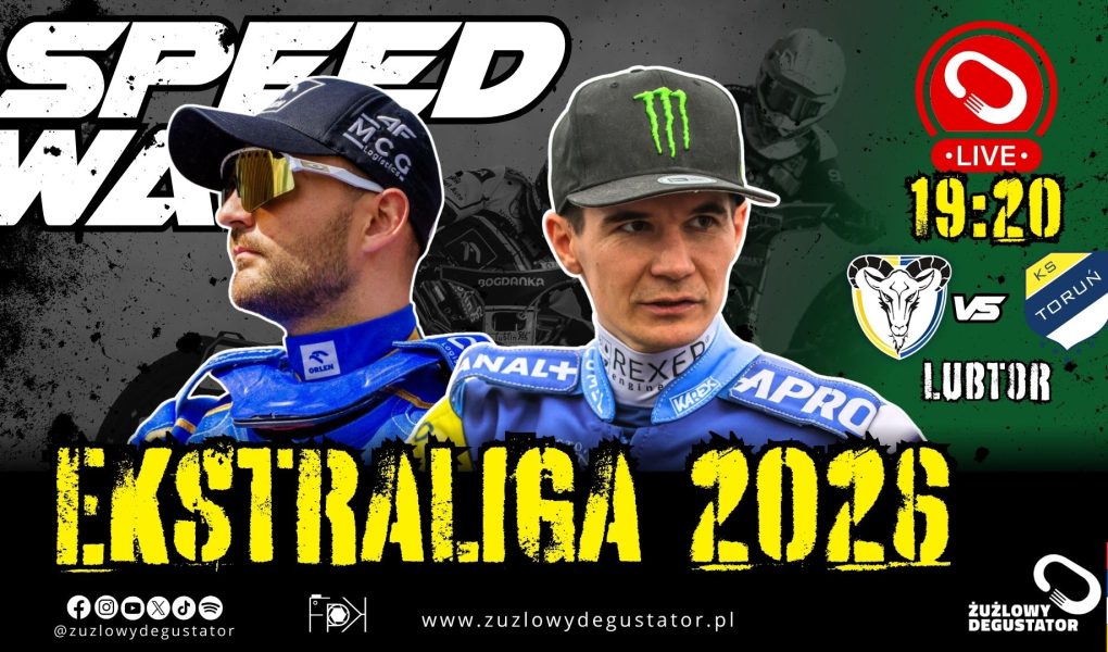 Oglądamy: Motor Lublin - PRES Toruń - 1 kolejka PGE Ekstraligi 12.04.2026 Tło pod lajwy ligowe i SGP 2026 NOWE-10