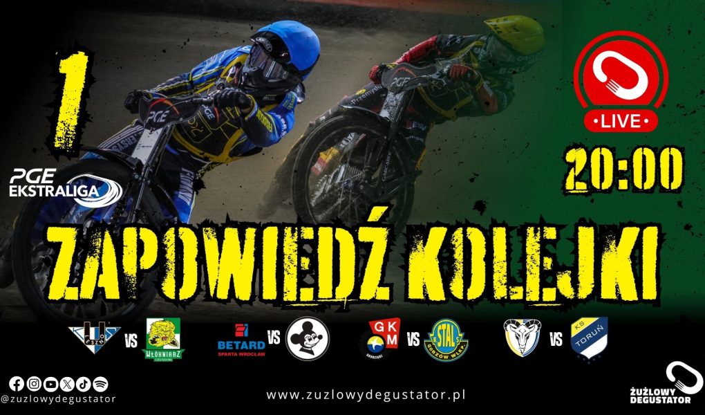 Rusza najlepsza Żużlowa Liga Świata! - zapowiedź 1 kolejki PGE Ekstraligi Zapowiedź i podsumowania 2026 lajwy ekstraliga-2